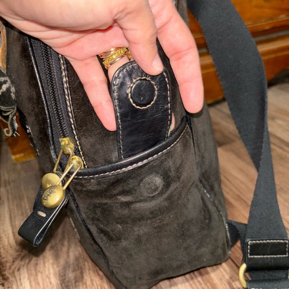 RARE Juicy Couture Velour Black Backpack with Leather Accents main image 7